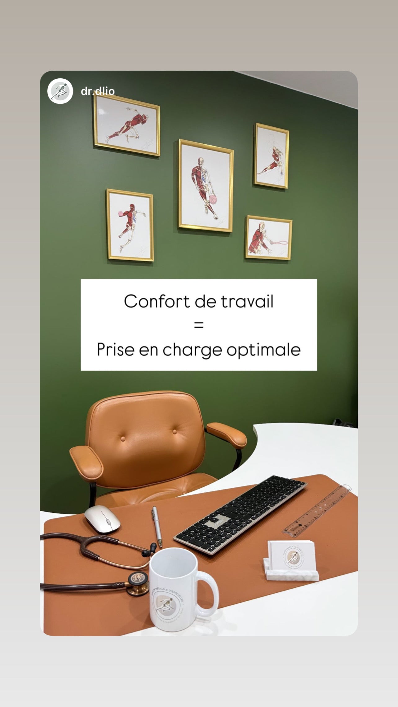 Planches anatomiques En Chair et en Os décoration pour cabinet médical