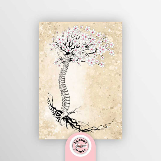 Planche anatomique arbre de vie En Chair et en Os décoration pour cabinet médical